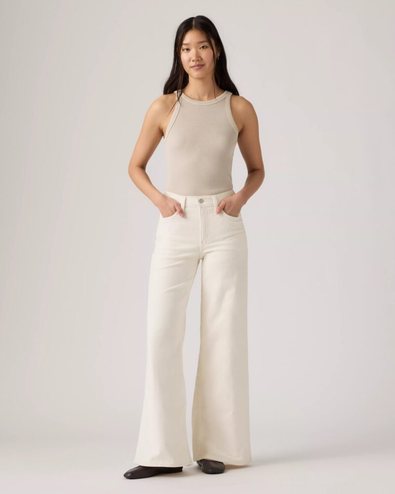 CORDUROY 728 HIGH – RISE WIDE – LEG PANTS – EGRET LEVI´S