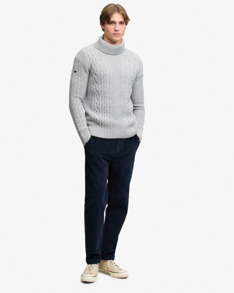 JERSEY JACOB CABLE CUELLO ALTO SUPERDRY