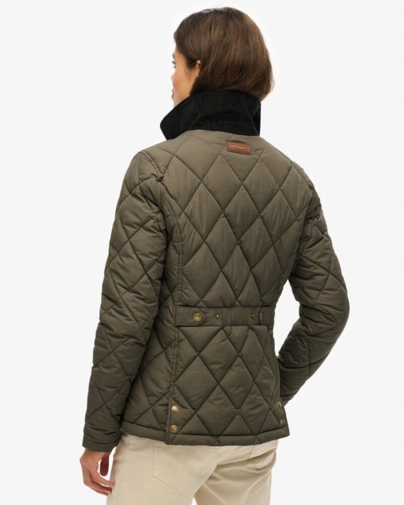CHAQUETA ACOLCHADA CON RIBETE DE PANA SUPERDRY